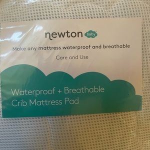 NWT Newton Waterproof Crib Mattress Pad